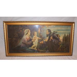 Framed Virgin Mary and Baby Jesus Print