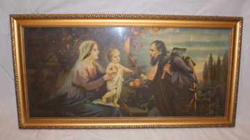 Framed Virgin Mary and Baby Jesus Print