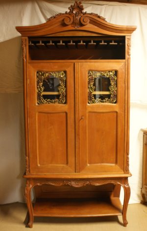 Louis XV Walnut Wine Cabinet