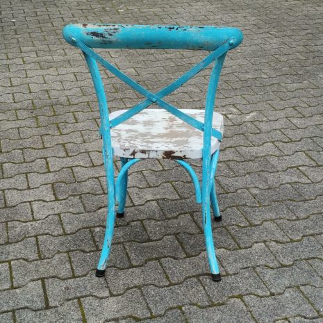 Sai Blue Metal Chair