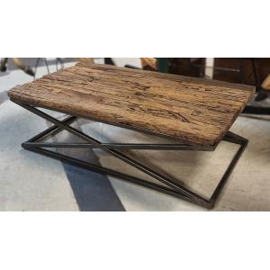 Railroad wood Coffee Table