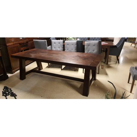 Dark Teak King Table with Bench_240x100_175cm (2)