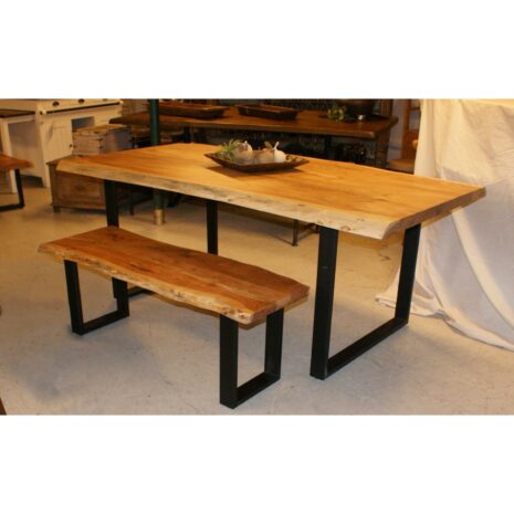 Live-edge Table and Bench